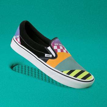 Férfi Vans Mash Up ComfyCush Slip-on Cipő VA2359867 Szürke Színes/Fekete/Fehér